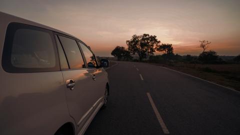 Highway in the evening